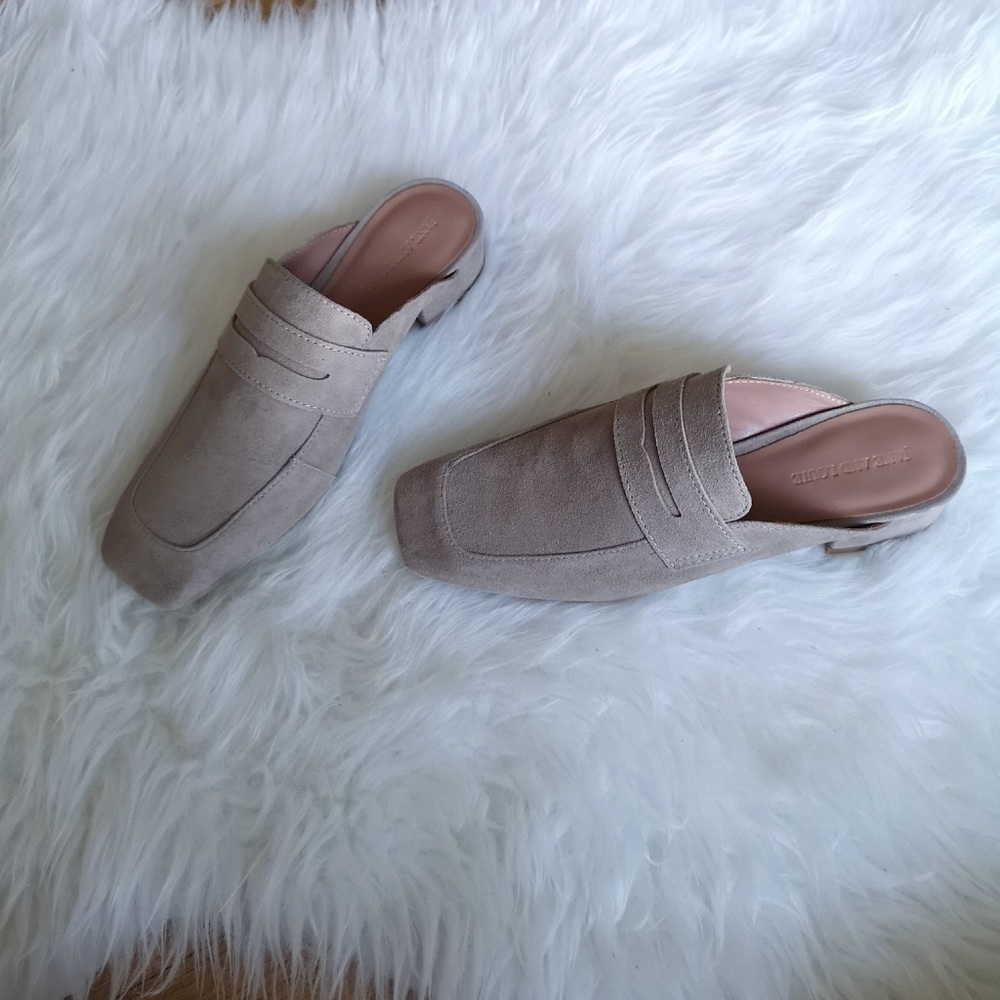 🆕 suede low heel slipper loafer - Picture 6 of 8